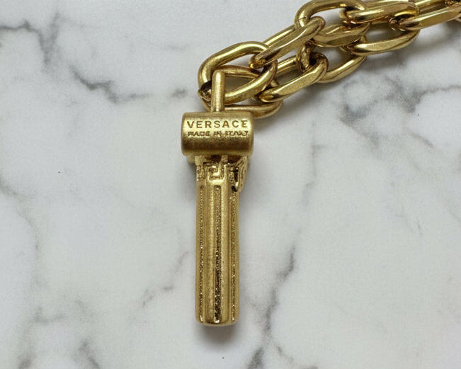 152 - Upcycled Gold Pendant Necklace