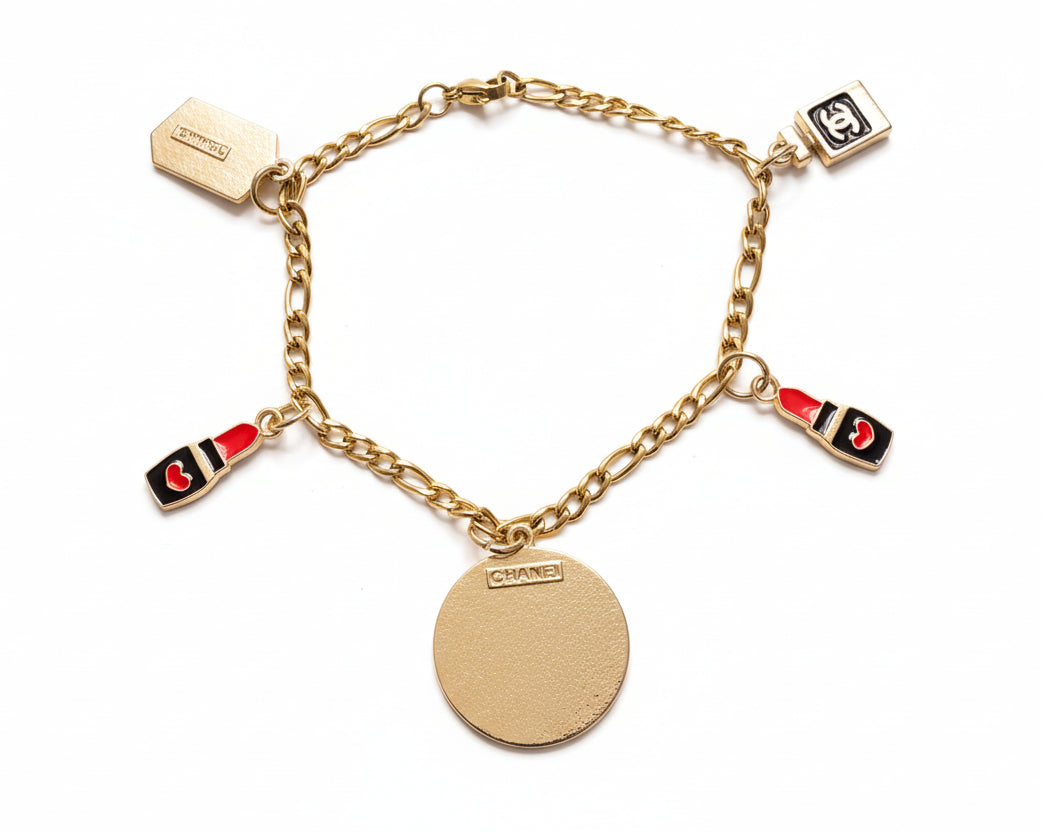 91 - Upcycled Gold Pendent Bracelet