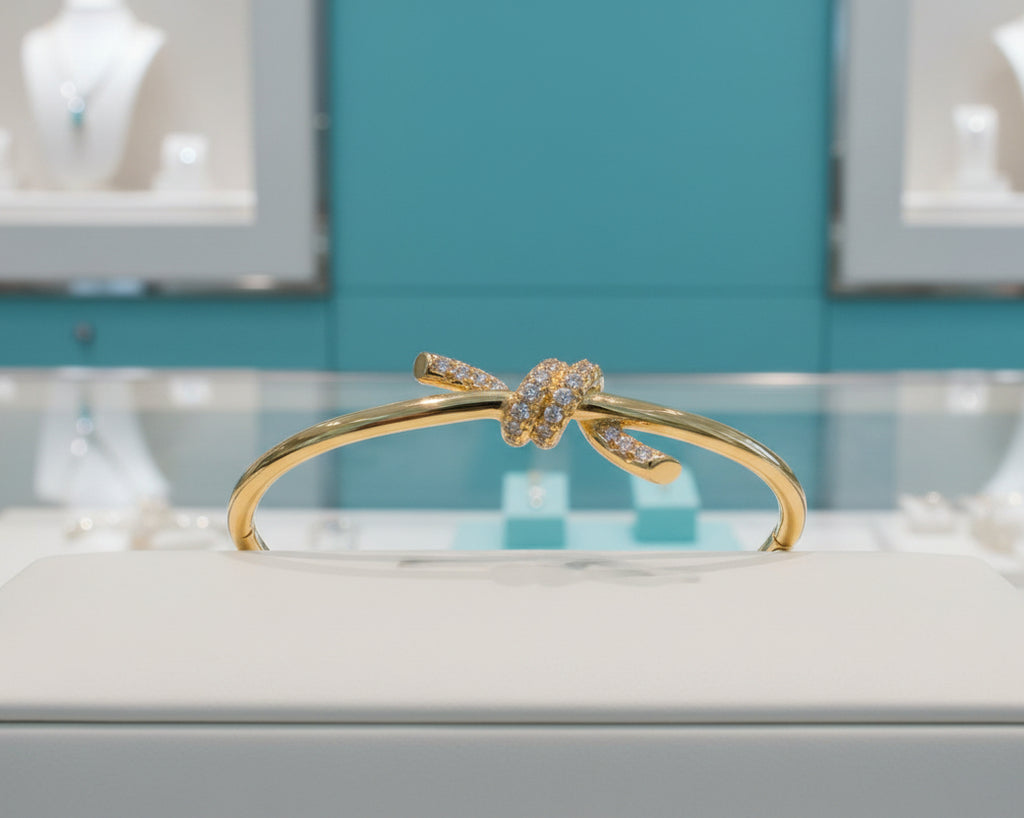 508- Gold Knot Bangle