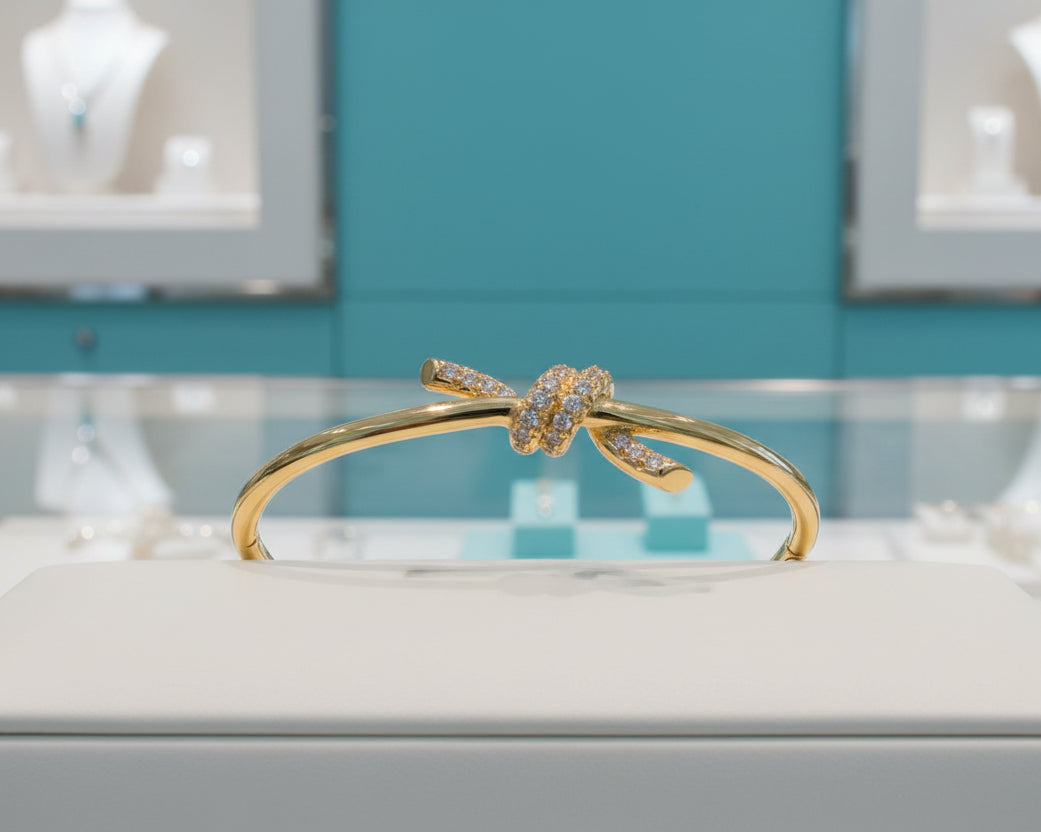 508- Gold Knot Bangle