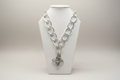 122- Upcycled Silver Pendant Necklace