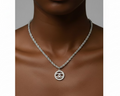 165- Upcycled Silver Pendant Necklace