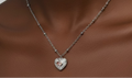 131- Silver Heart Pendant Necklace