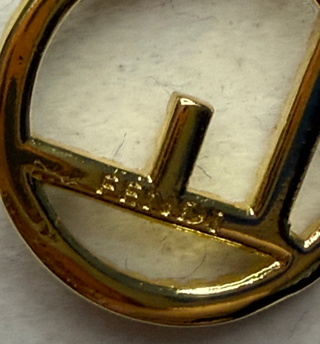 178- Upcycled Gold Round Pendant Necklace