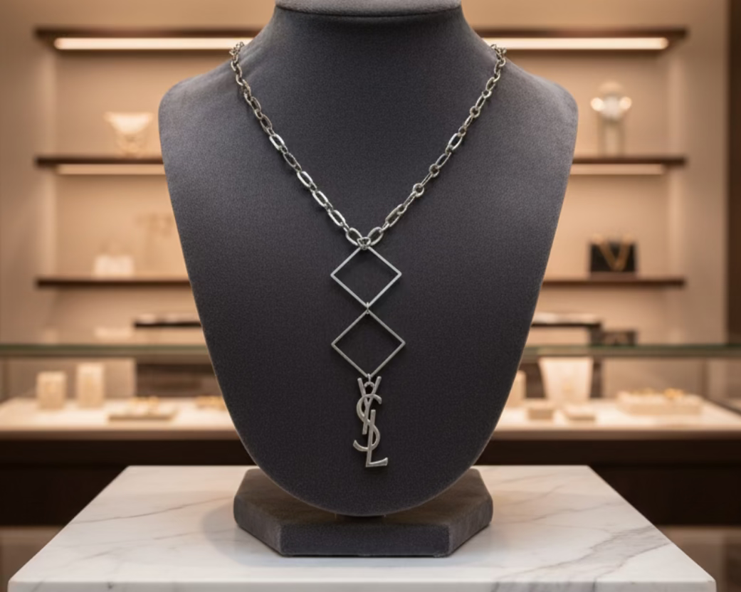 184- Silver Pendant Necklace