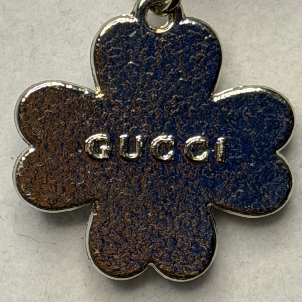 245- Upcycled Silver Clover Pendant Necklace