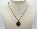 246- Black Bee Pendant Necklace